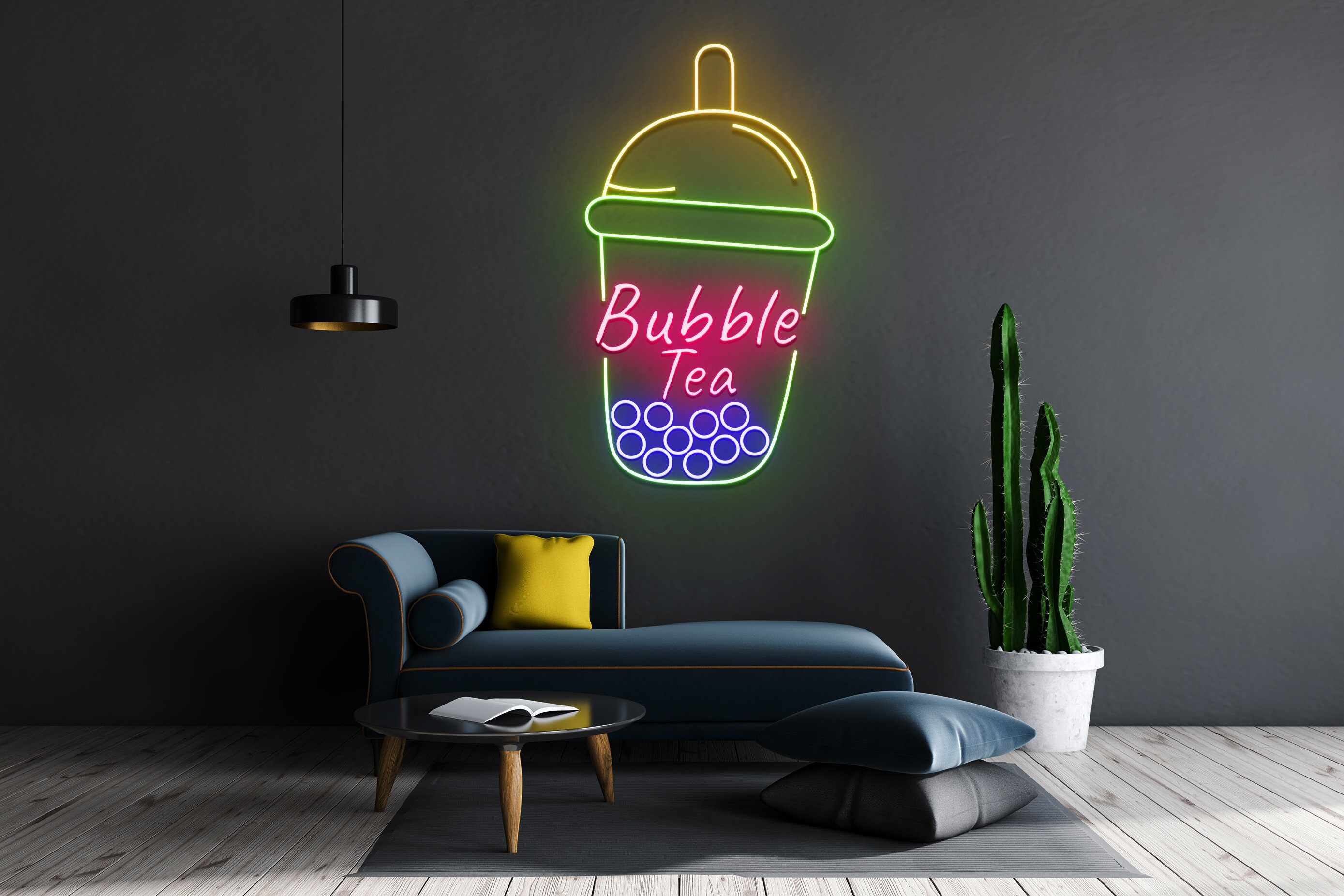 Bubble Tea Neon Sign Wall Art Signage