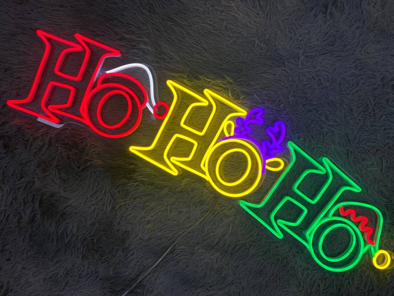 Hohoho Neon Signs Christmas Decor Long-lasting Light