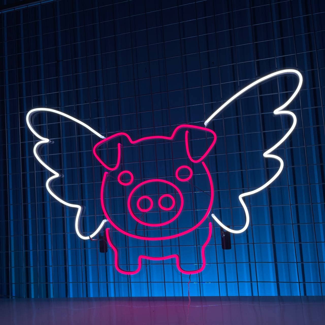 Pig FLy Neon Sign Animal Cute Wall Decor