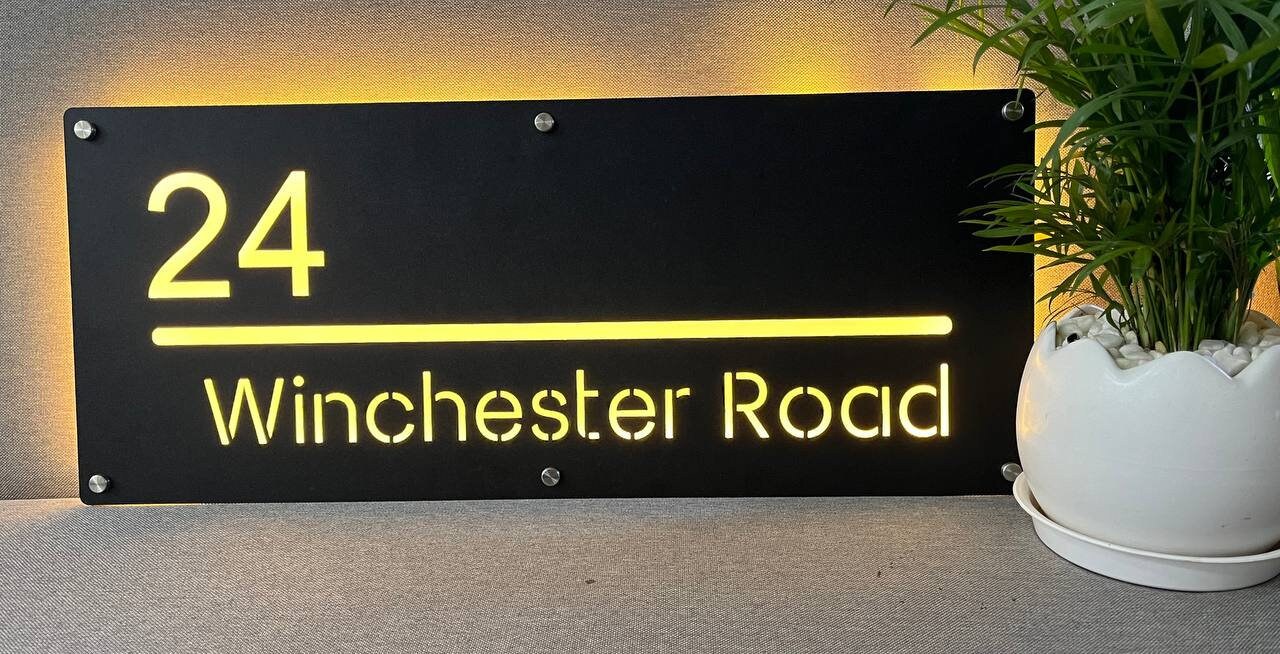 Custom House Number Sign