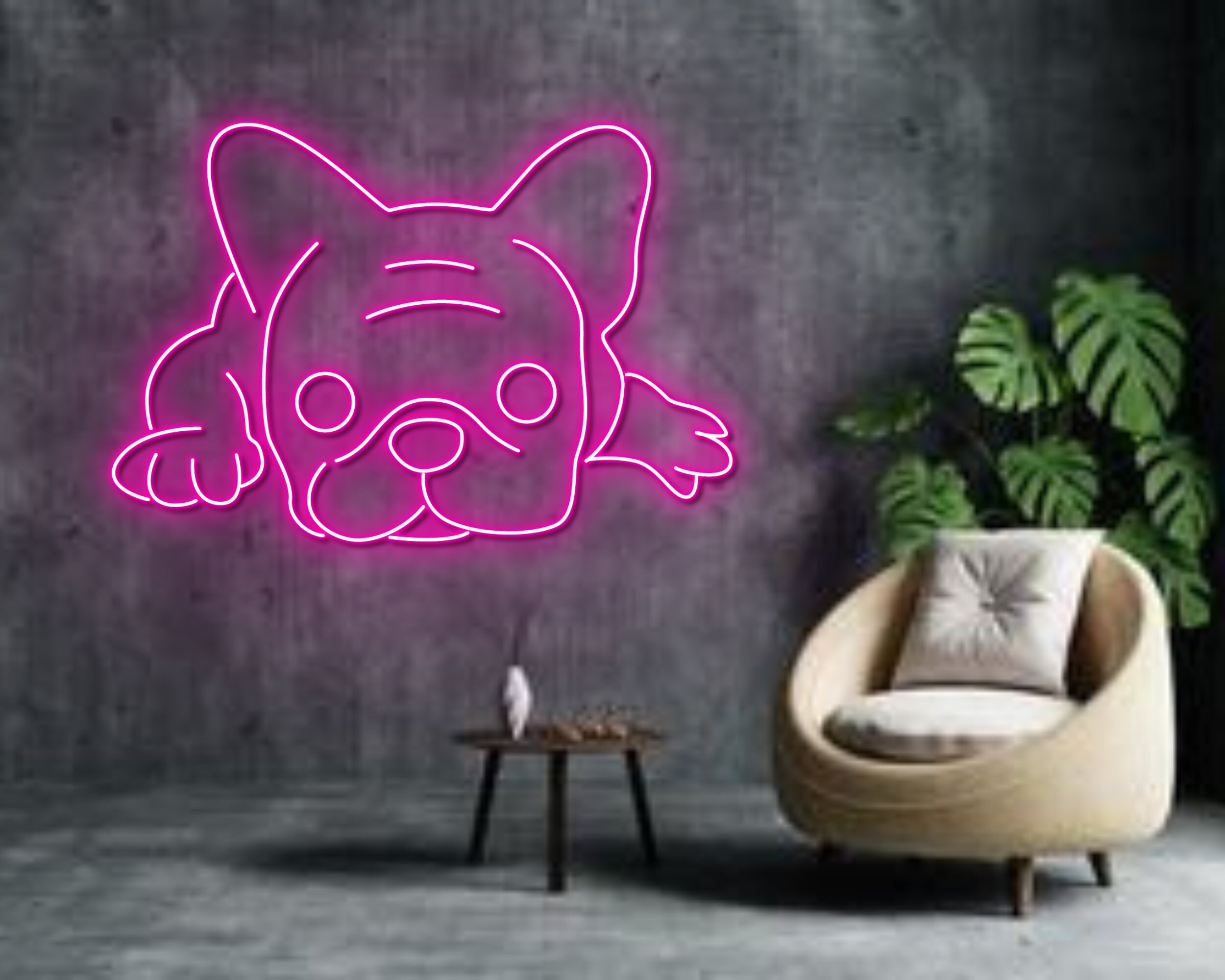 Pug French Bulldog Neon Sign Decoration