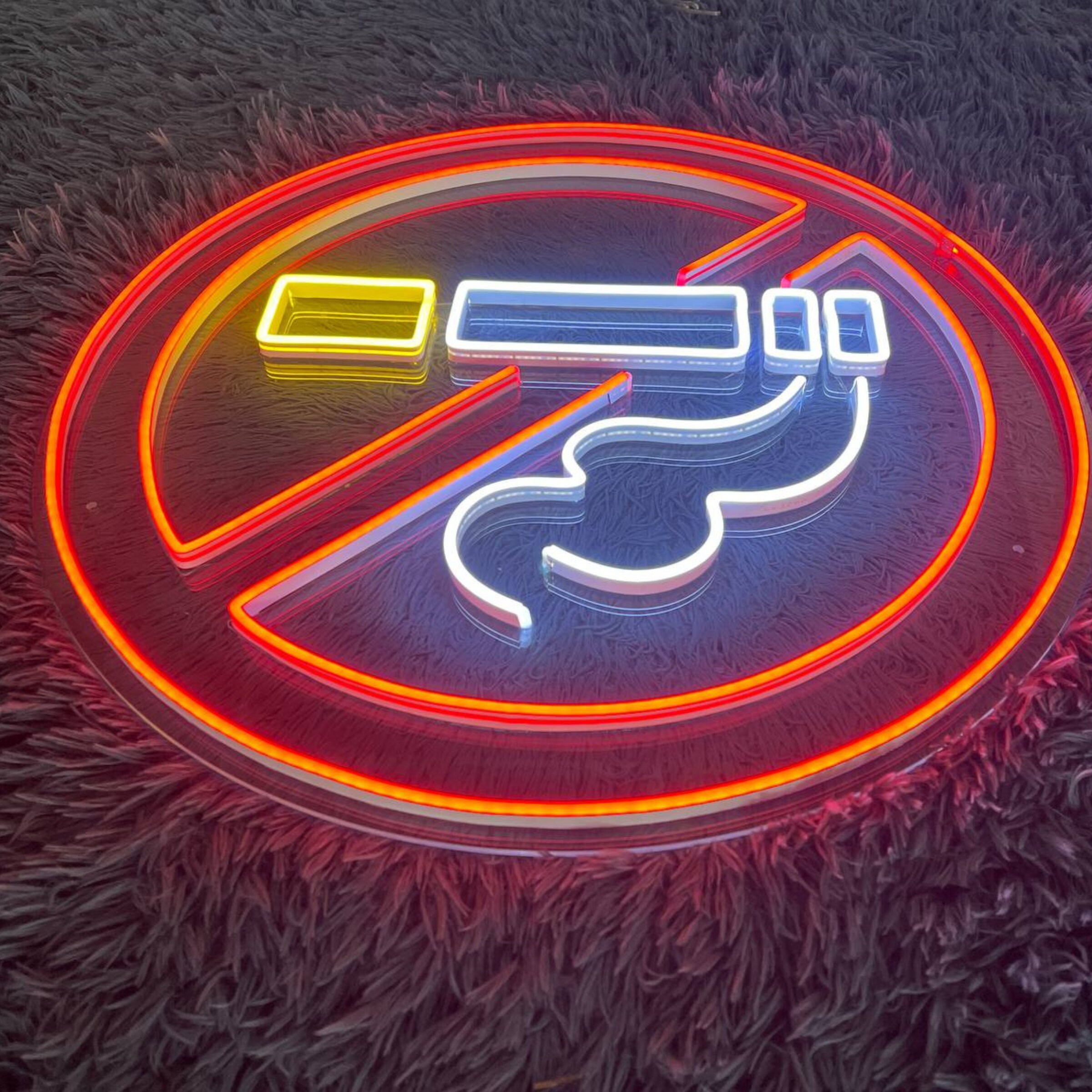 No Smoking Area Neon Signs Decor Signage