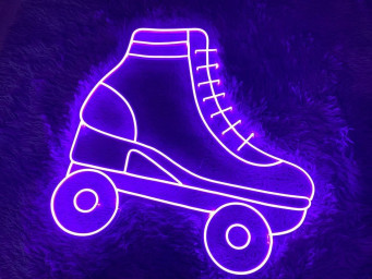 Roller Skates Neon Signs Skates Neon Sign Wall Art