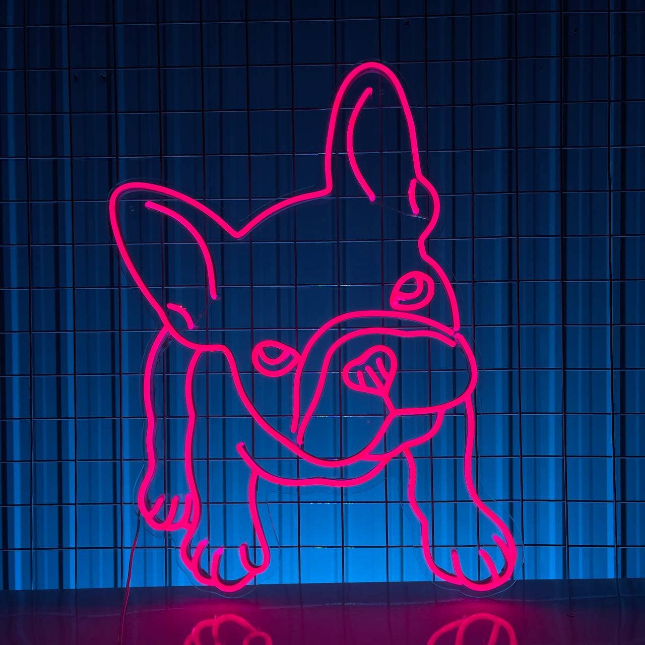 French Bulldog Neon Sign Animal Wall Decor Art Line Decor