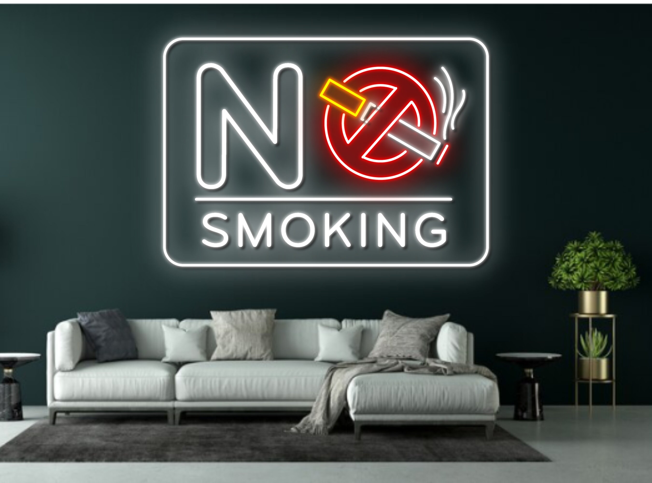 No Smoking Area Neon Signs Decoration Sign