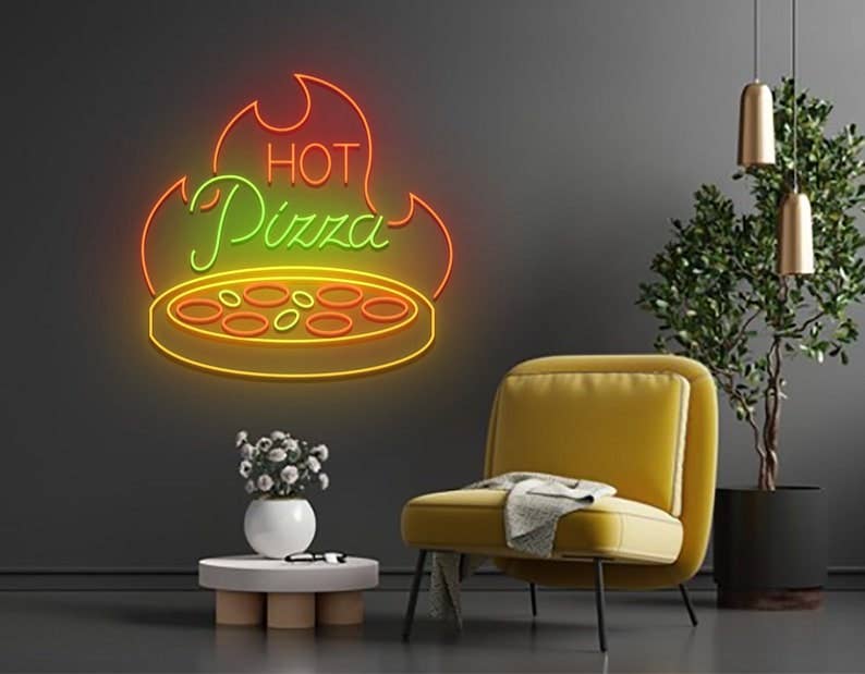 Pizza Restaurant Decor Neon Sign