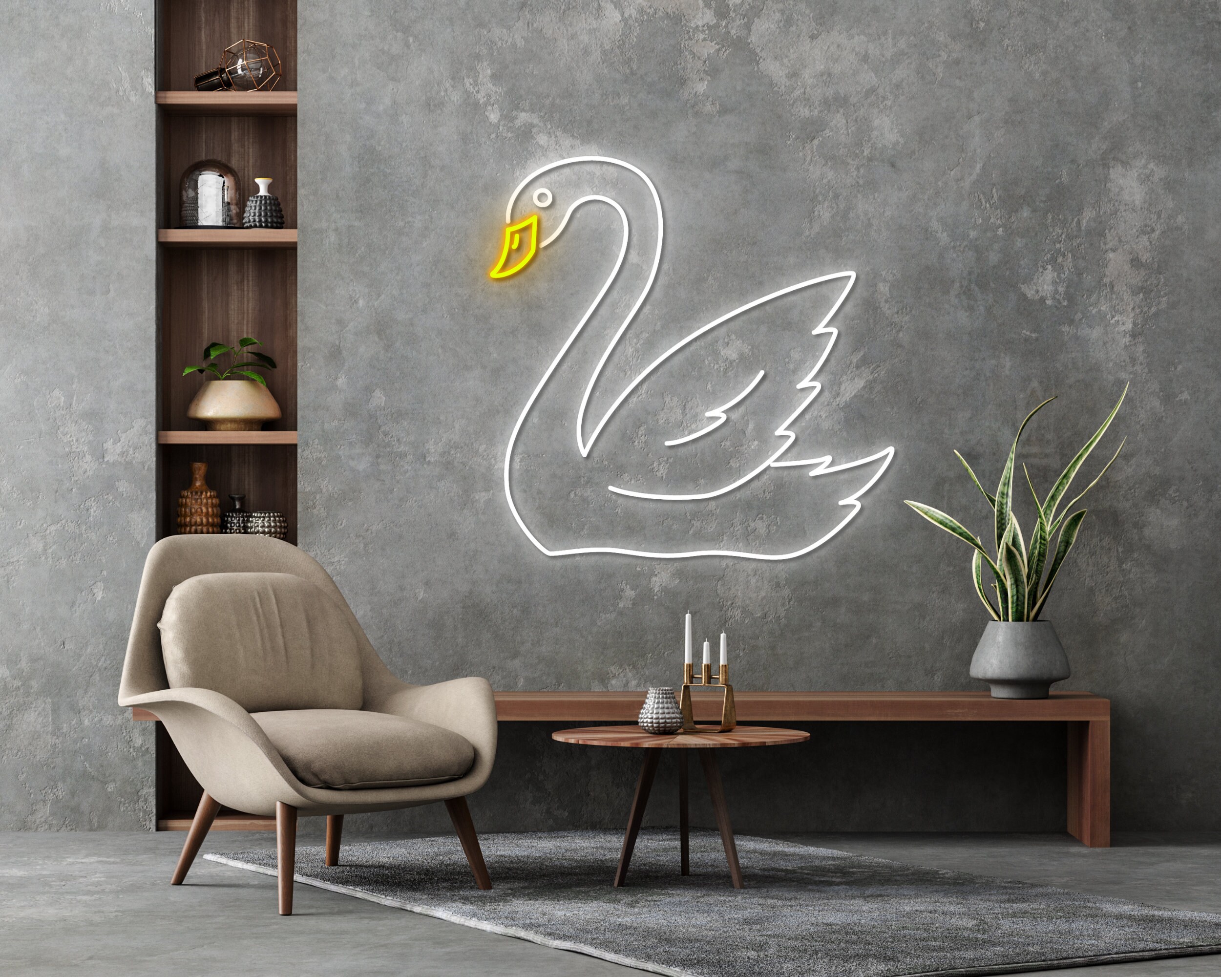 Swan Floating Neon Signs