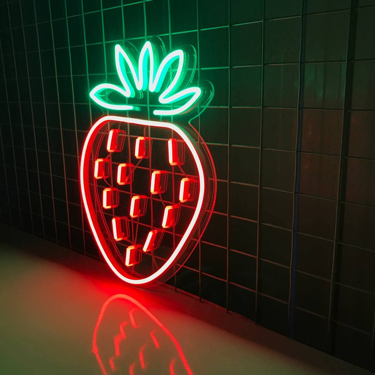 Strawberry Neon Sign Fruits Led Sign Wall Decor