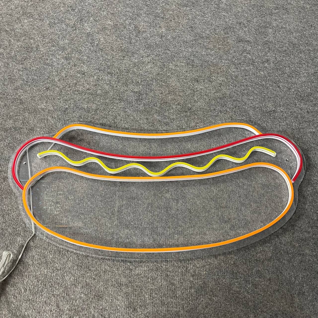 Hotdog Neon Sign Fastfood Hotdog Store Wall Decor Signboard