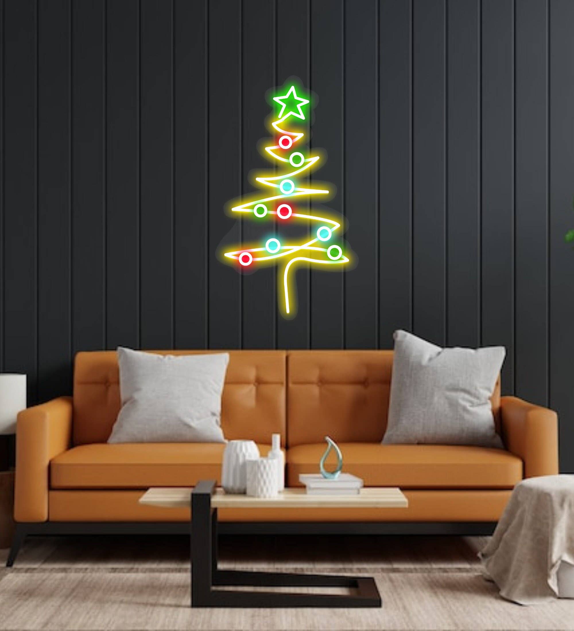 Christmas Tree Neon Signs Christmas Holiday Lights Decor
