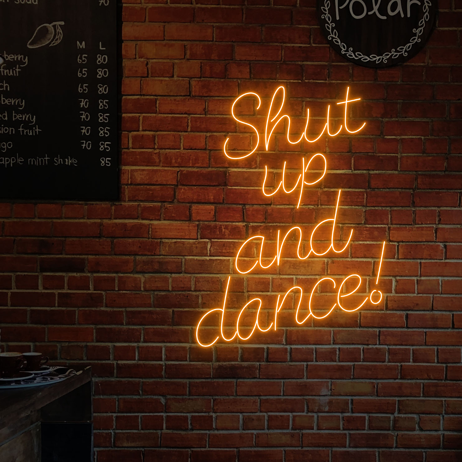 Shut Up And Dance Neon LED Sign Funny Quote Wall Decor