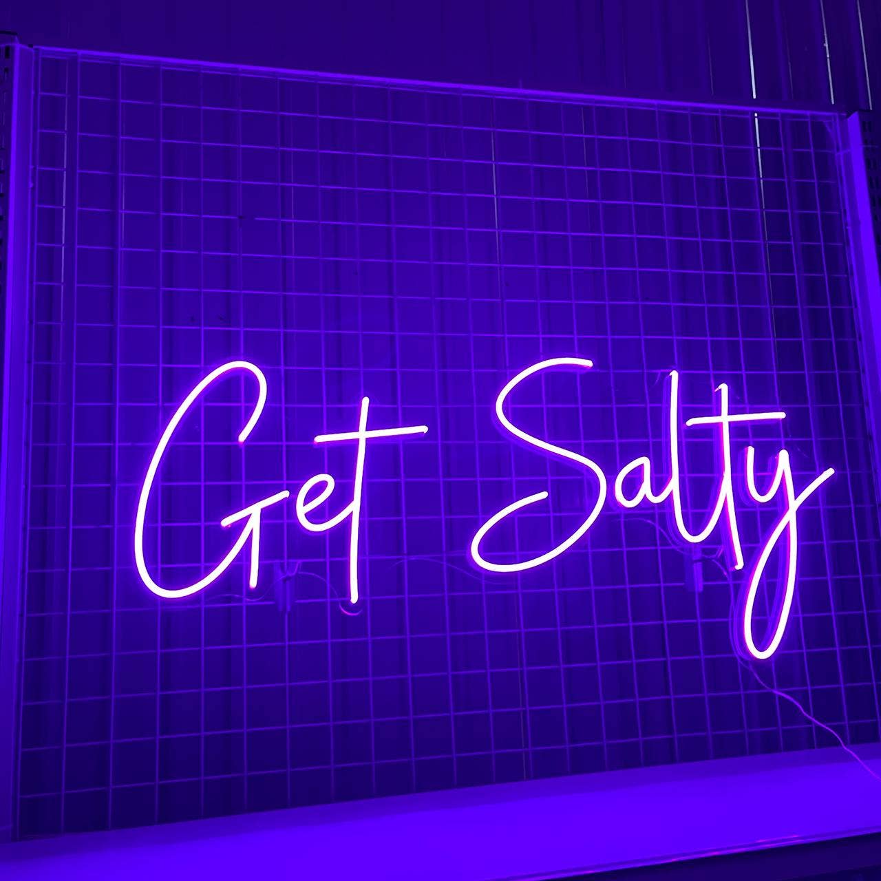 Get Salty Neon Sign Business Long-lasting Lights Wall Decor
