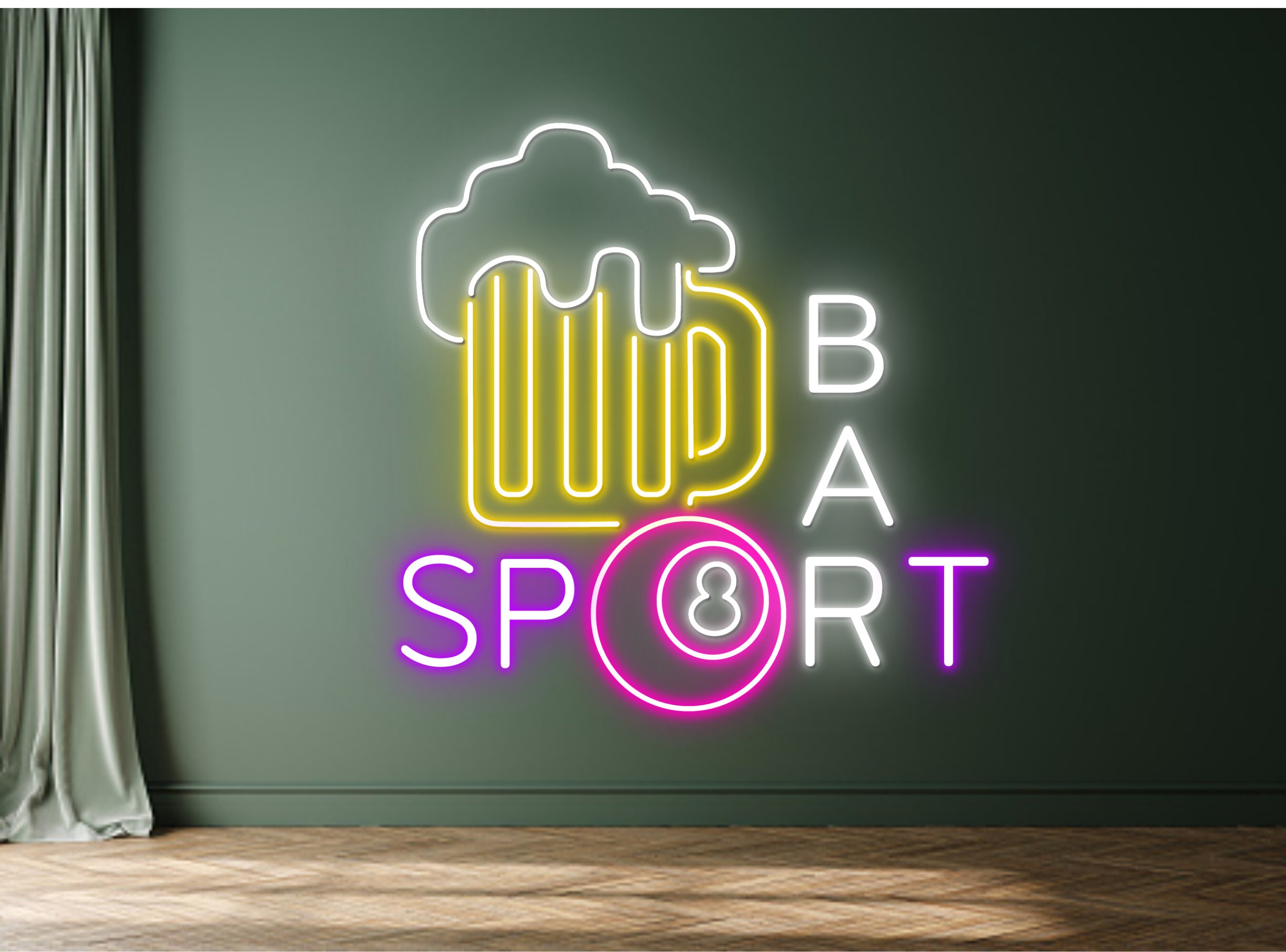Custom Beer Sport Glass Beer Wall Decor
