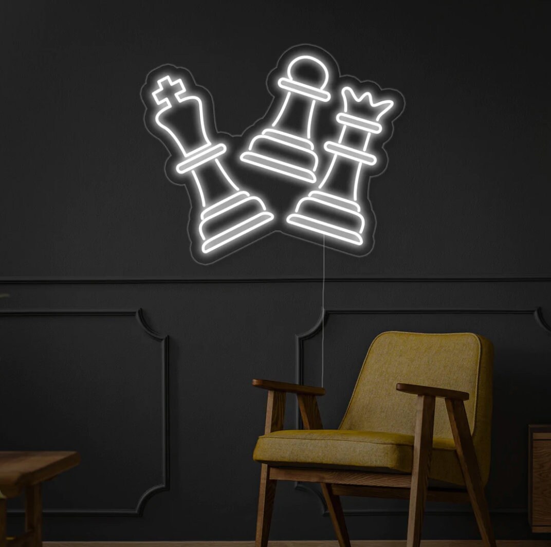 Chess Neon Signs Decor Signage