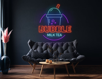 Bubble Tea Neon Sign Wall Decor Gift