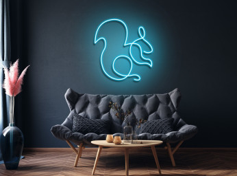 Squirrel Neon Sign Farmhouse Decor