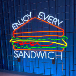 Enjoy Every Sandwich Neon Sign Sandwich Sign Decor