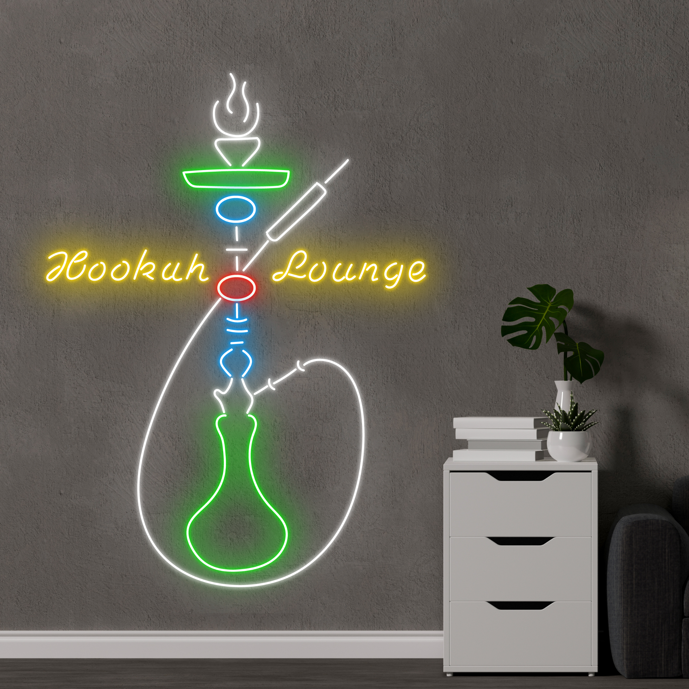 Bar Lounge Neon Sign Smoking Decor Gift