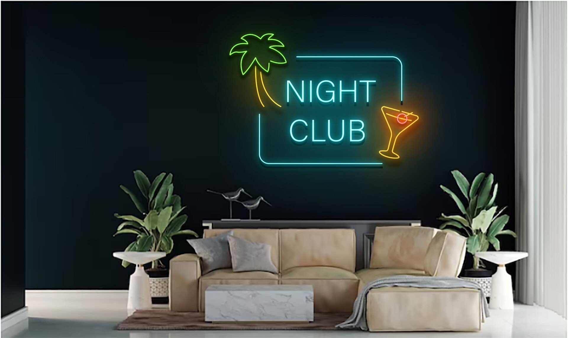 Night Club Neon Sign Bar Club Wall Decor