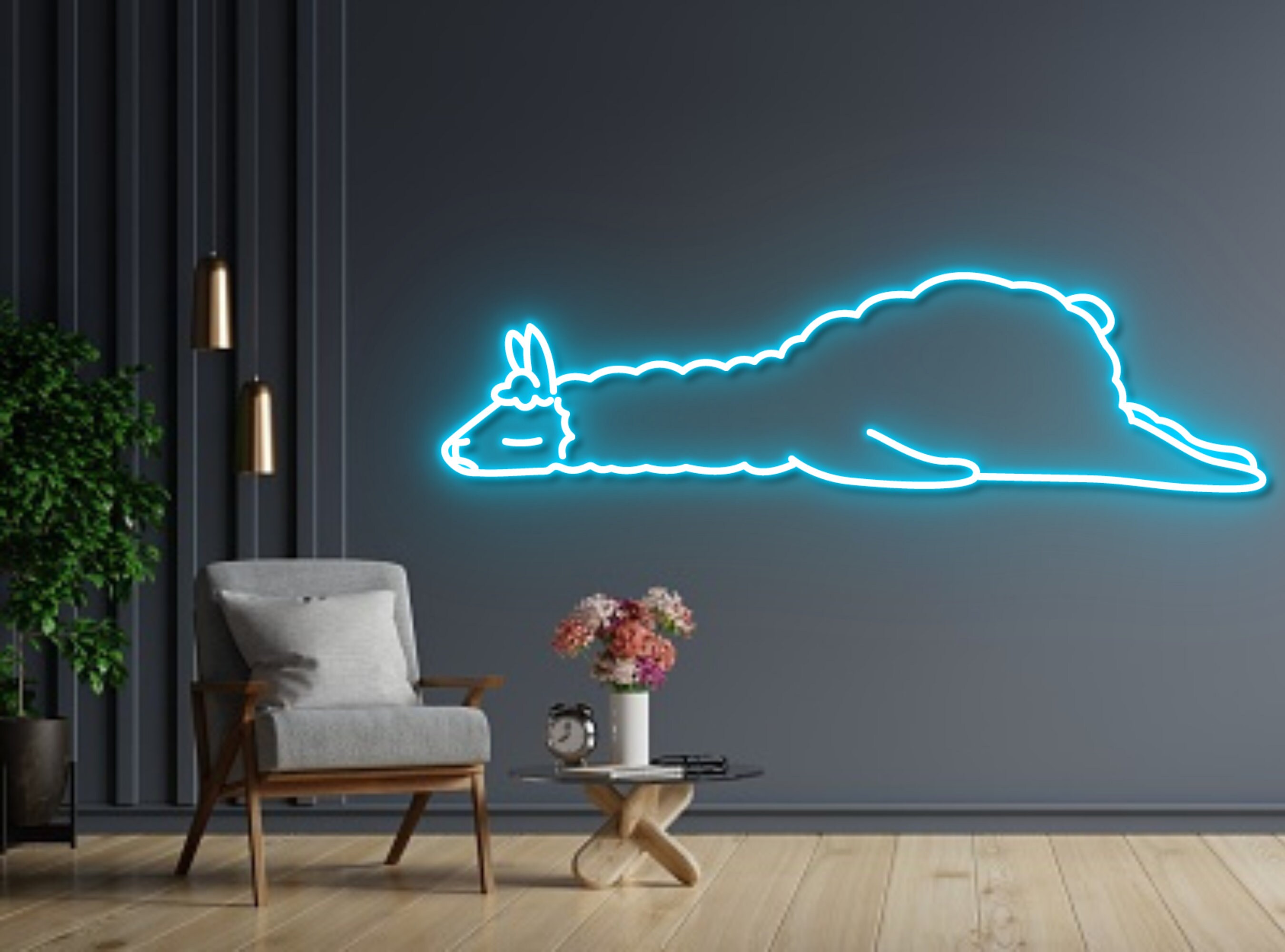 Alpaca Animal Neon Signs Decor Sign