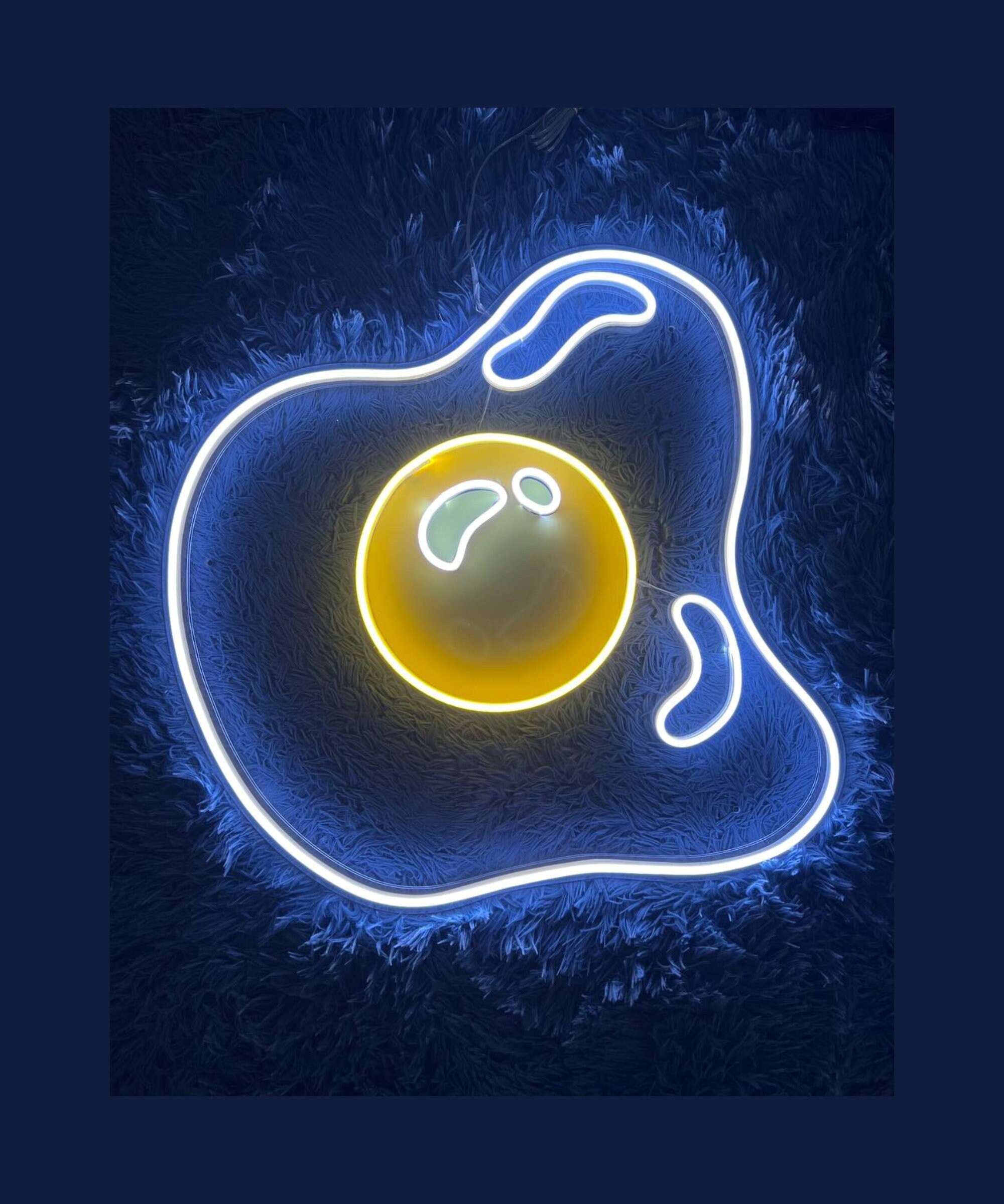 Fried Egg Neon Sign Restaurant Wall Decor