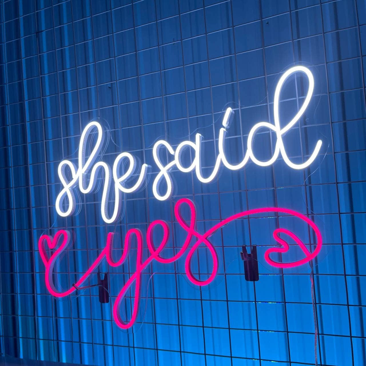 She Said Yes Neon Sign Propose Wedding Party Light Decor