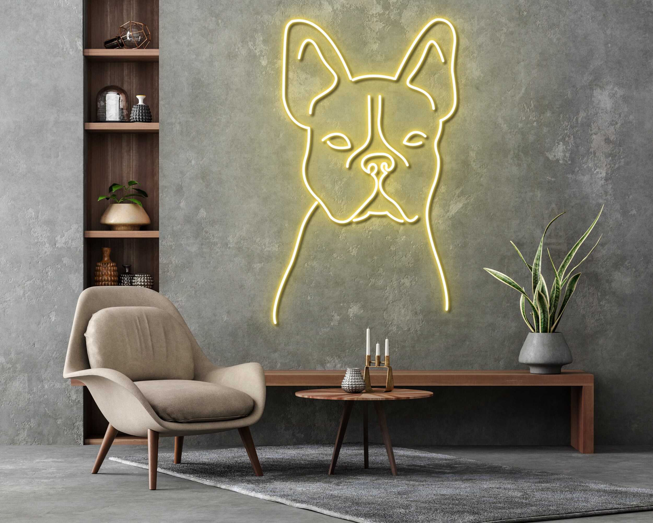 Pug Decor Gift Neon Sign