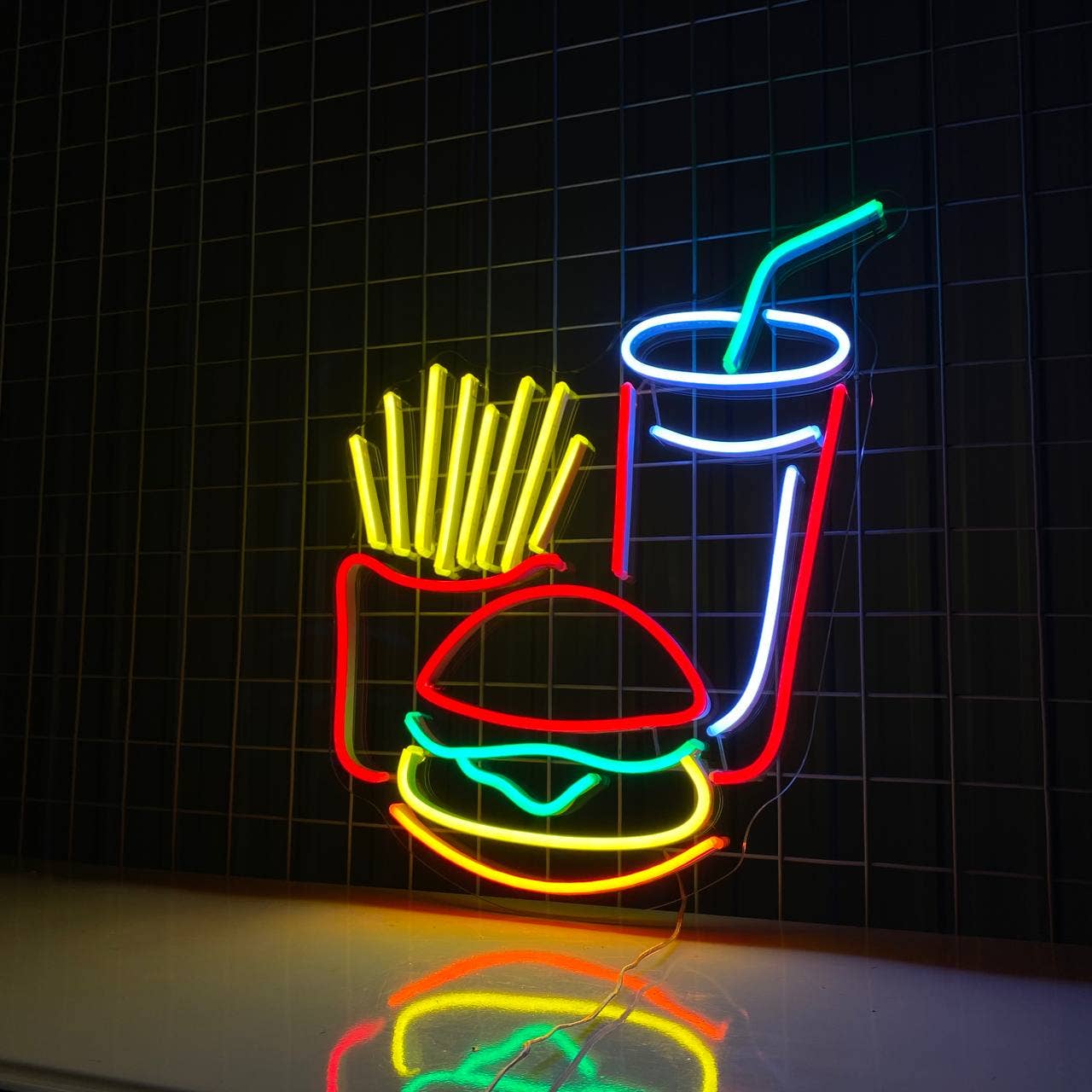 Burger Neon Sign