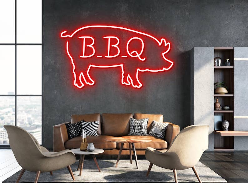 BBQ Restaurant Neon Sign