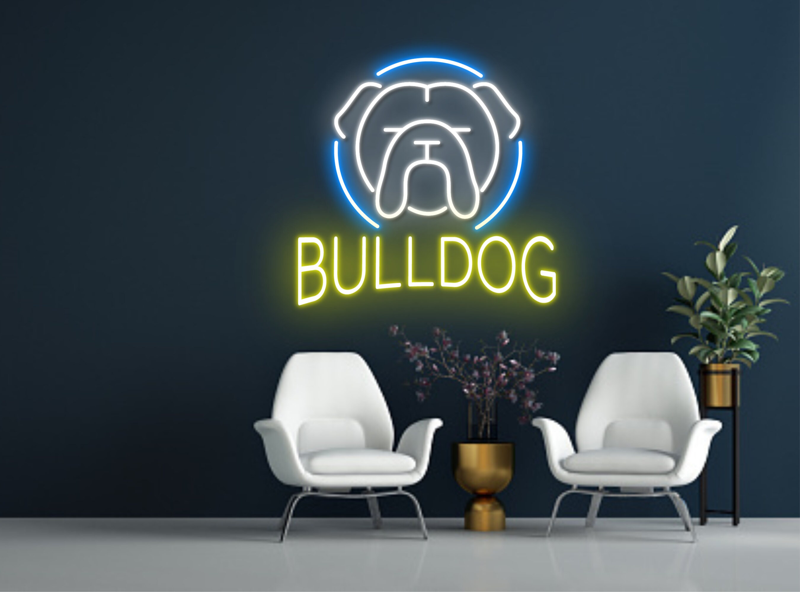 French Bulldog Logo Club Neon Sign Pet Lover Gifts