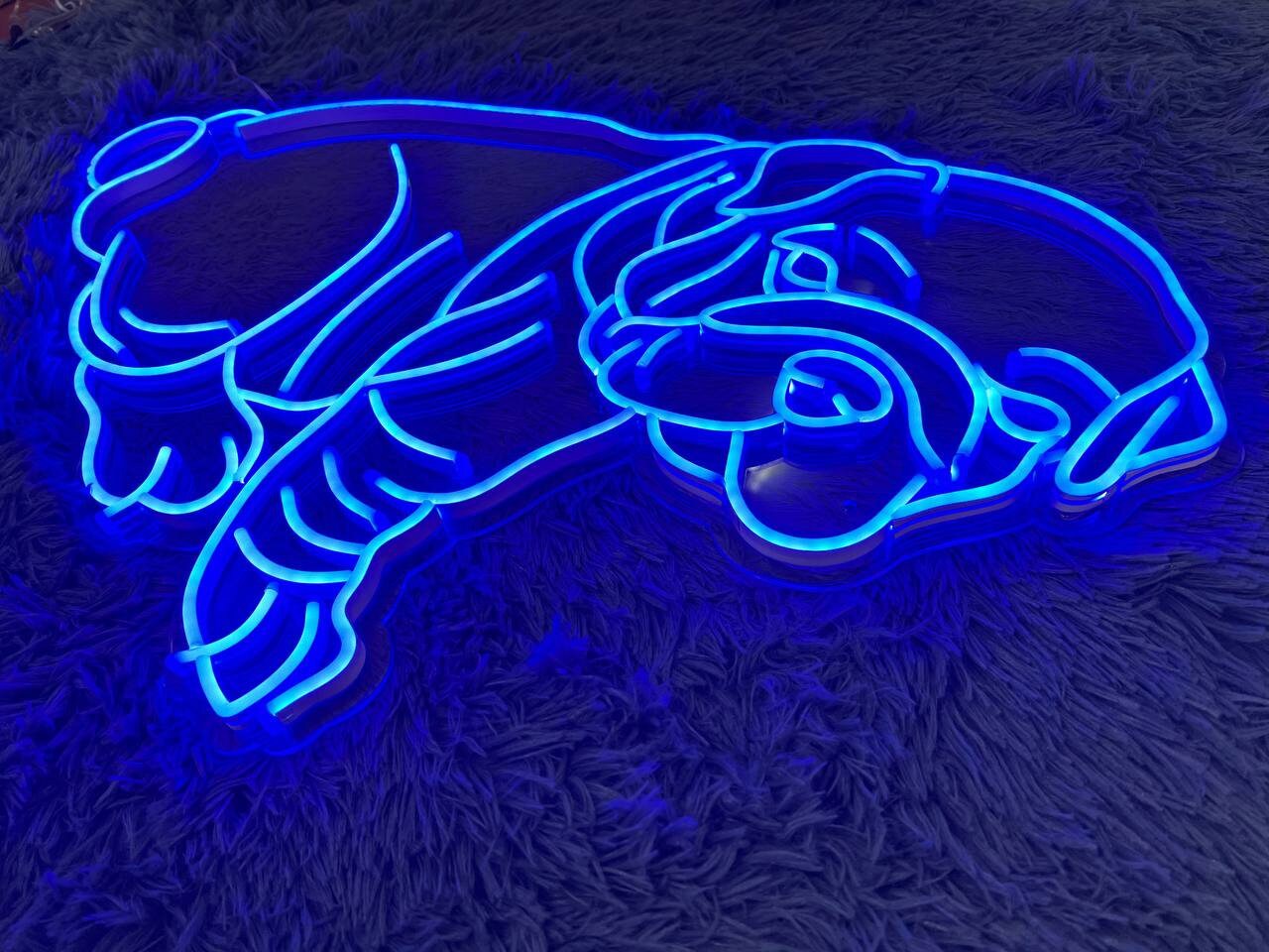 Bulldog Neon Sign Pet Room Wall Decoration