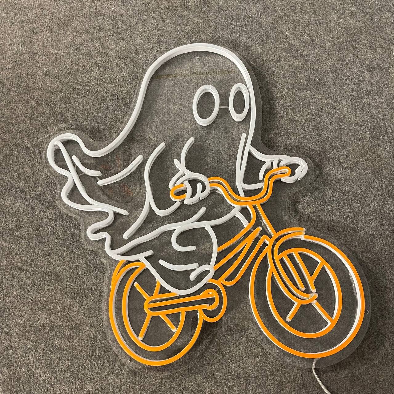 Ghost Ride The Bike Neon Sign Halloween Decor LED Sign