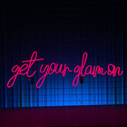 Get Your Glam On Neon Sign Quote Wall Sign Decor