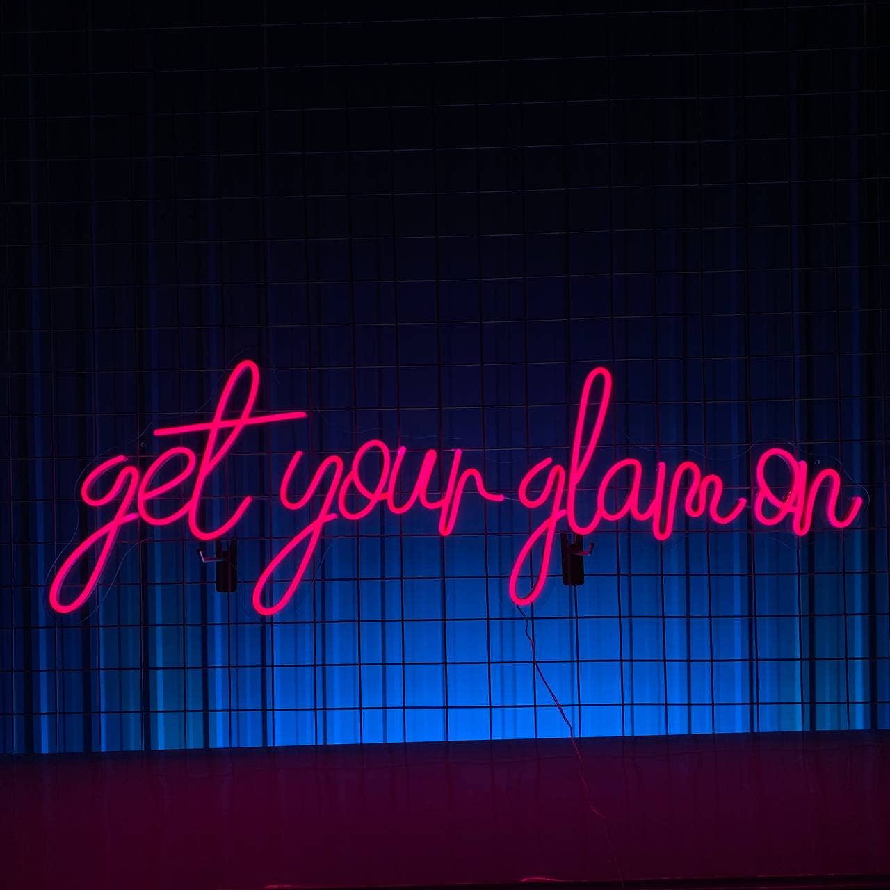 Get Your Glam On Neon Sign Quote Wall Sign Decor