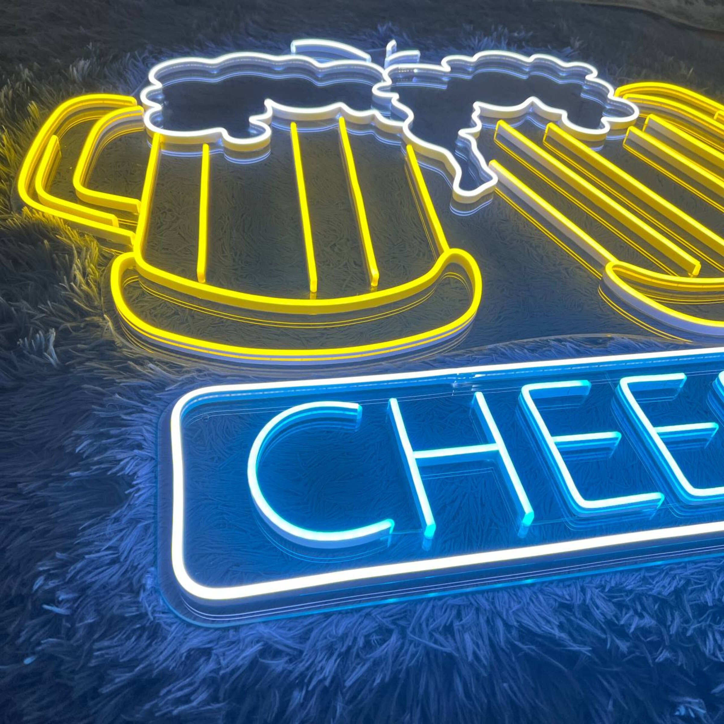 Custom Beer Glass Beer Mug Home Bar Club Neon Sign
