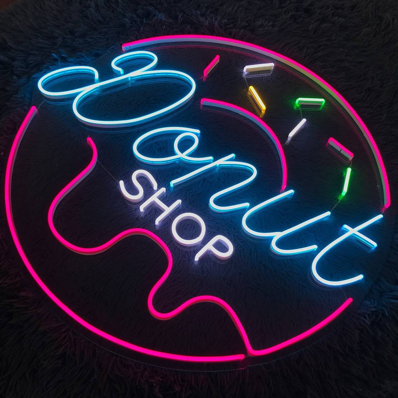 Donut Shop Neon Sign Wall Art Decor Gift