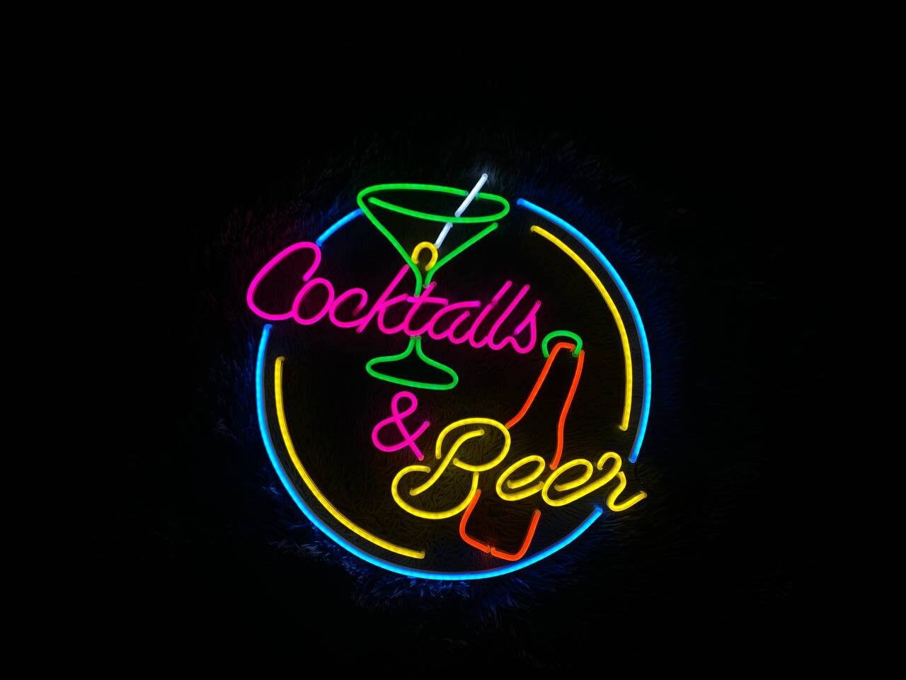 Cocktails and Beer Neon Signs