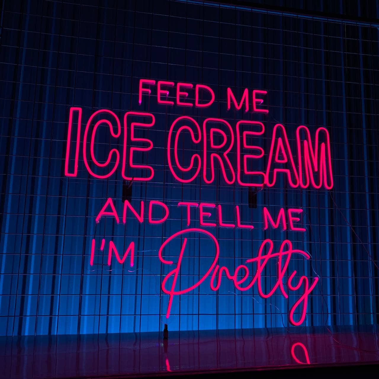 I'm Pretty Ice Cream Neon Sign Ice Cream Quote Wall Decor