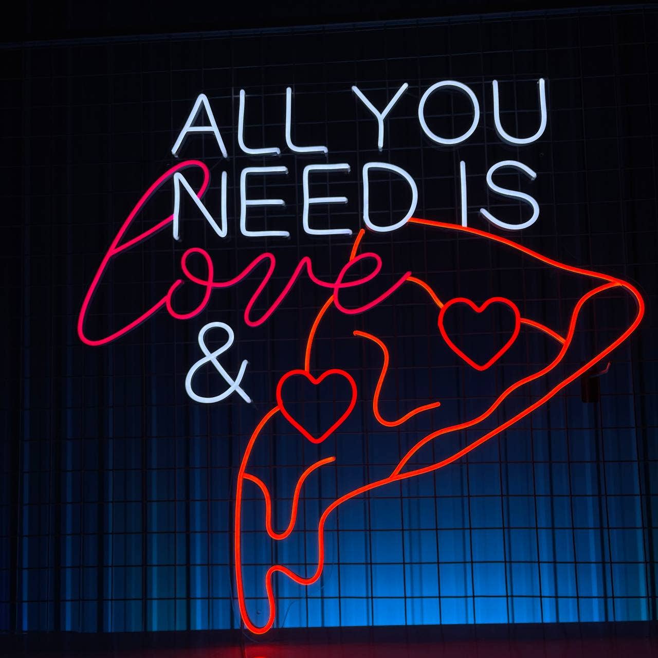 All You Need Is Pizza Neon Sign