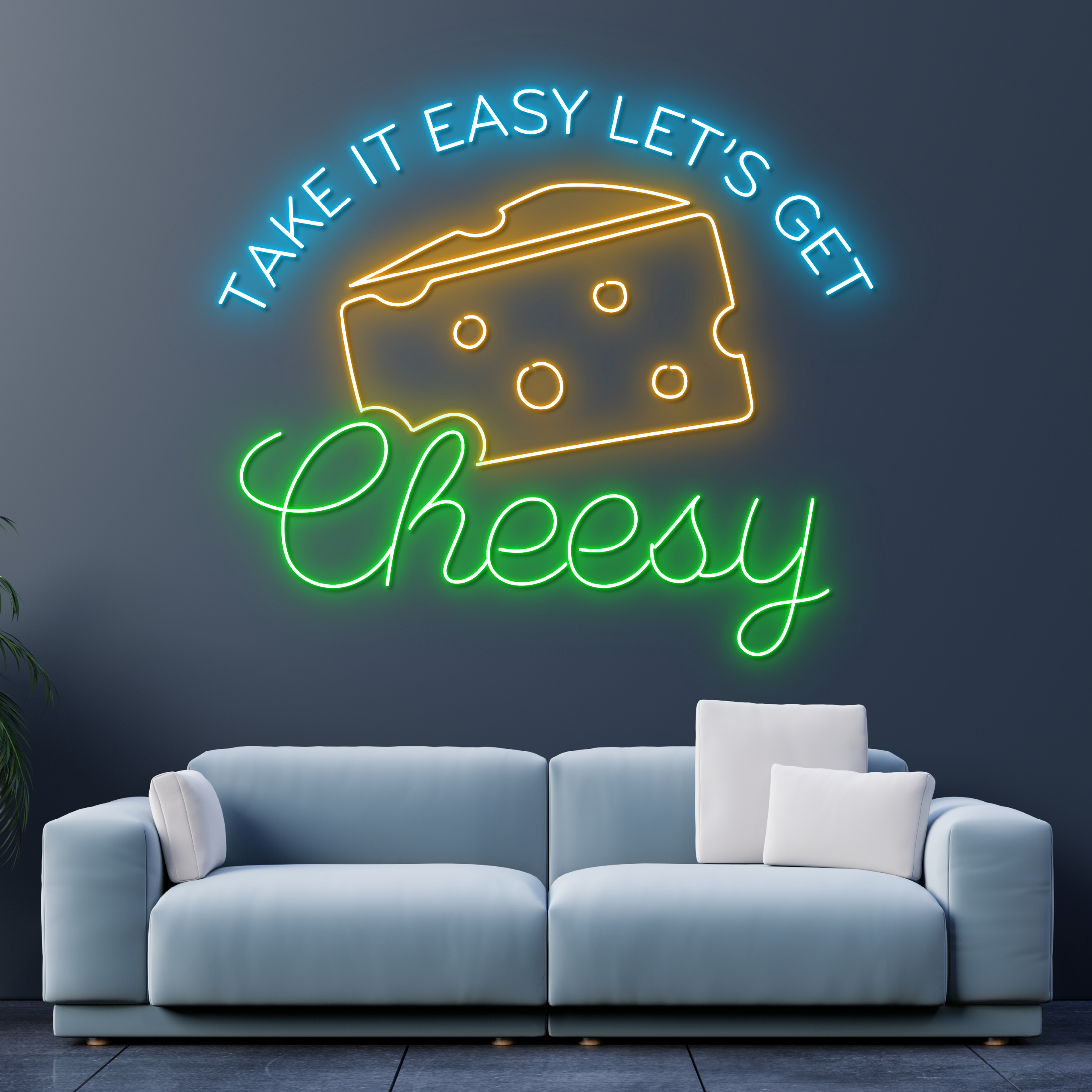 Cheesy Neon Signs Cheese Store Long-lasting Wall Decor