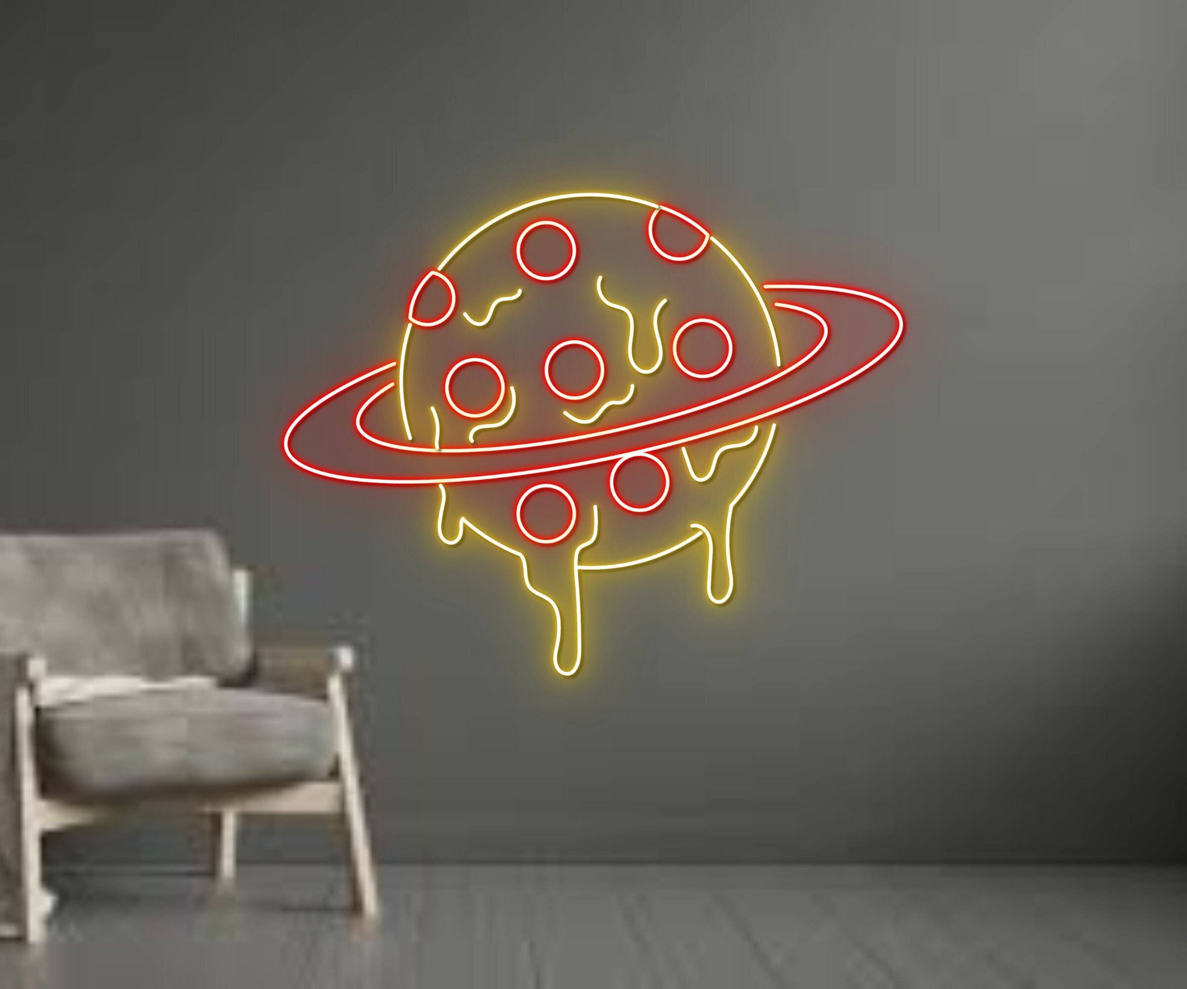 Planet Pizza Neon Signs Pizza Restaurant Decor