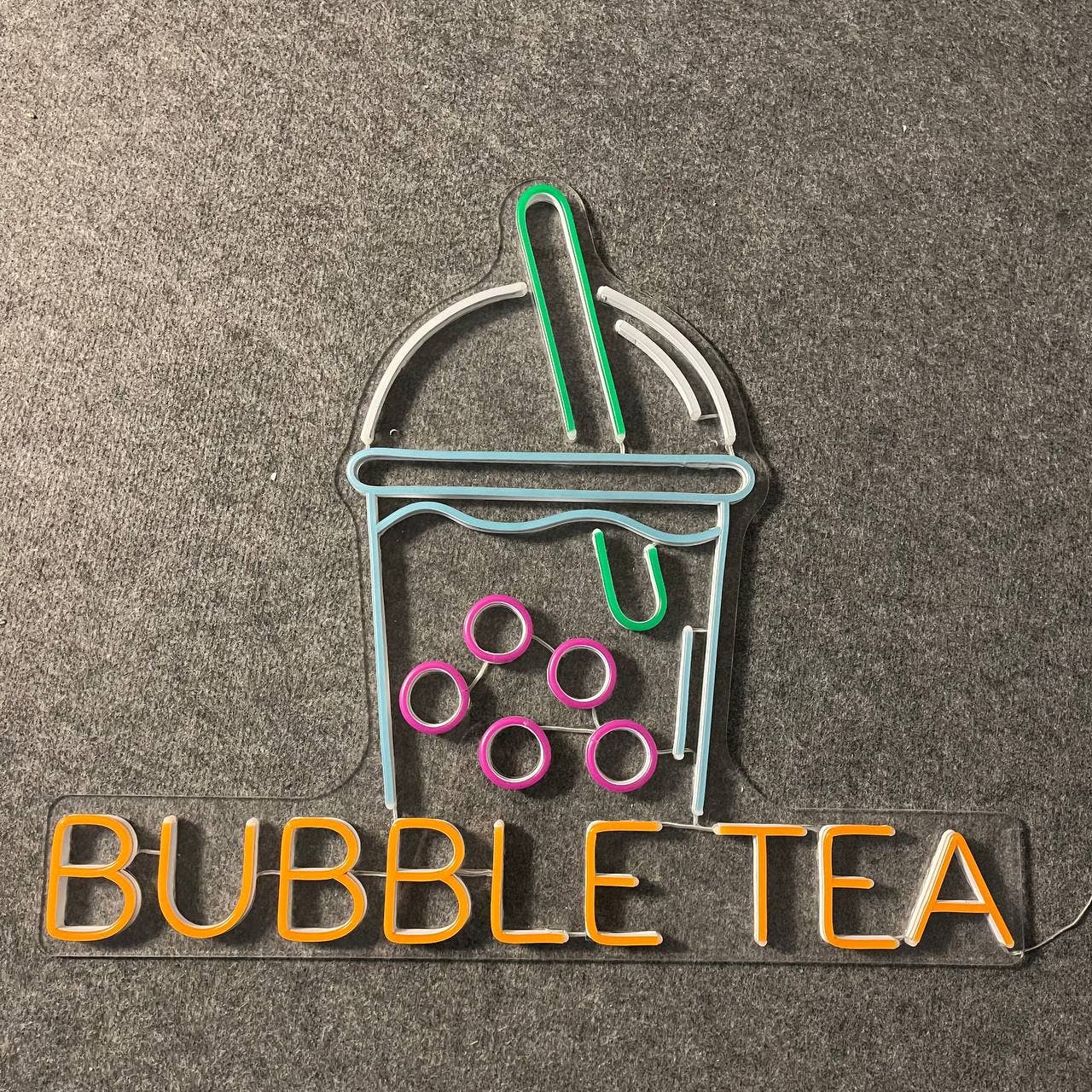 Bubble Tea Neon Sign Milk Tea Wall Decor Signboard