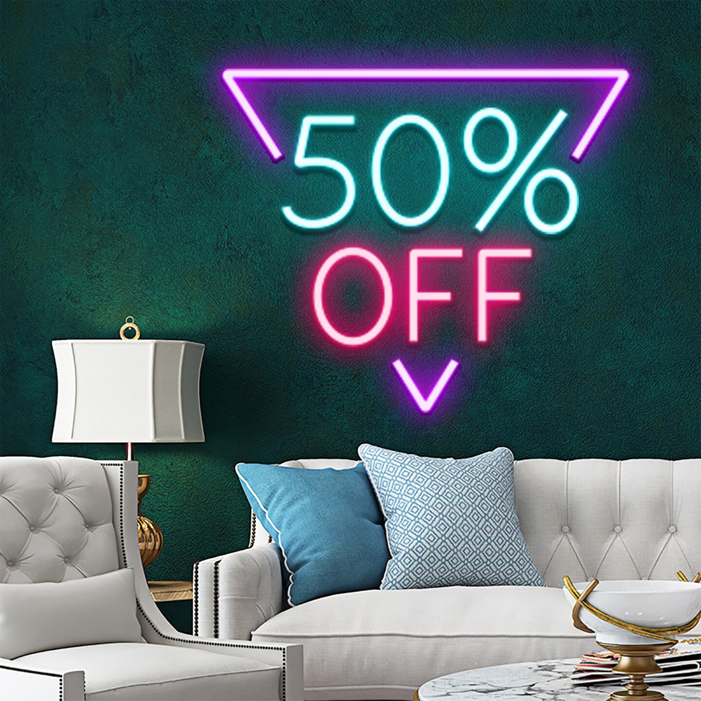 Sale Off Neon Sign Business Wall Decor