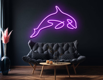 Dolphin Neon Sign Dolphin Led Light Fishing Wall Art