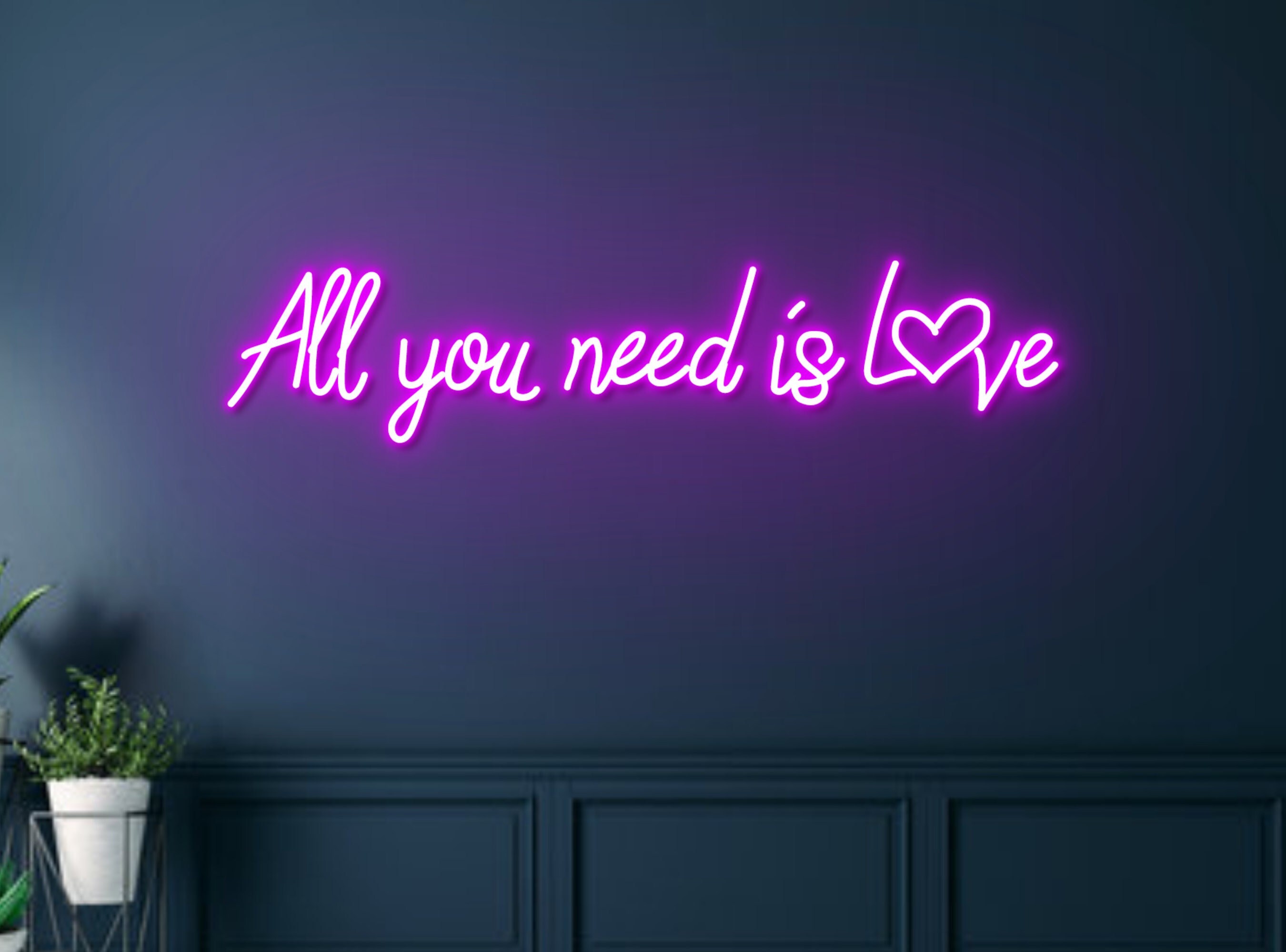 All You Need Is Love Neon Sign Wall Decoration Gift