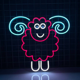 Sheep Neon Sign Animal Led Wall Decor