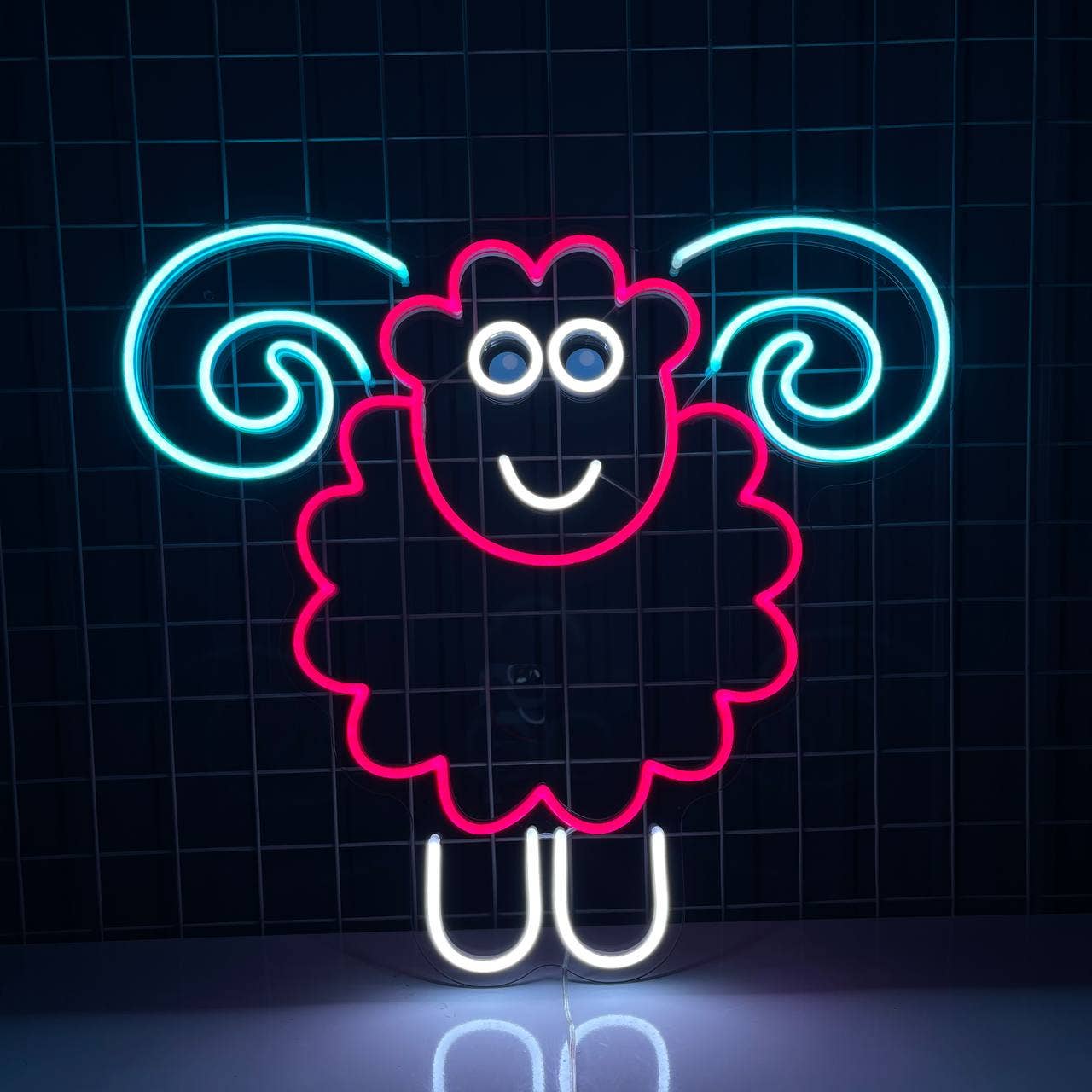 Sheep Neon Sign Animal Led Wall Decor