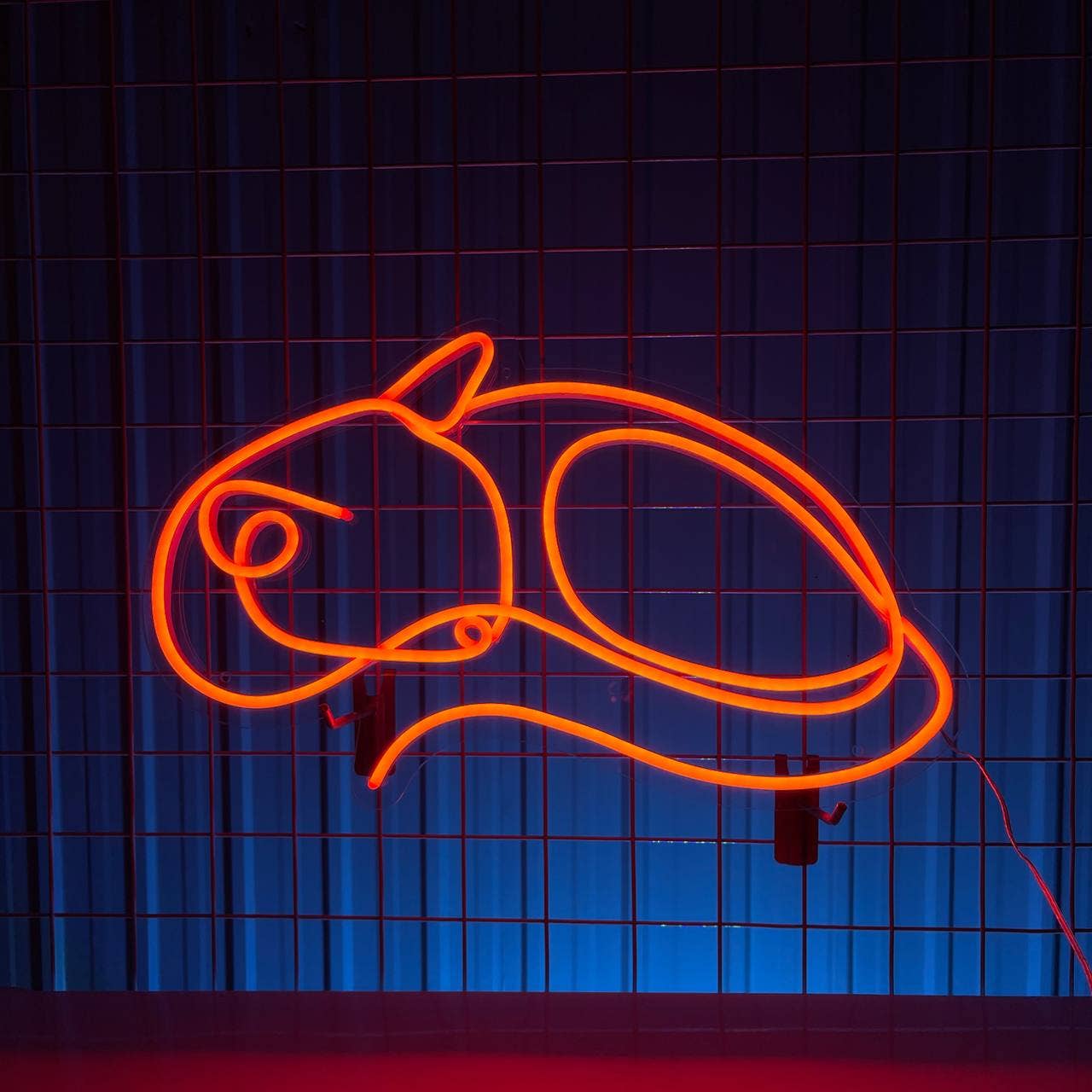 Fox Line Neon Sign Animal Shop Wall Sign Decor