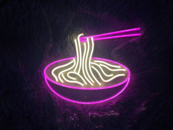 Noodle Bowl Neon Sign Restaurant Decor
