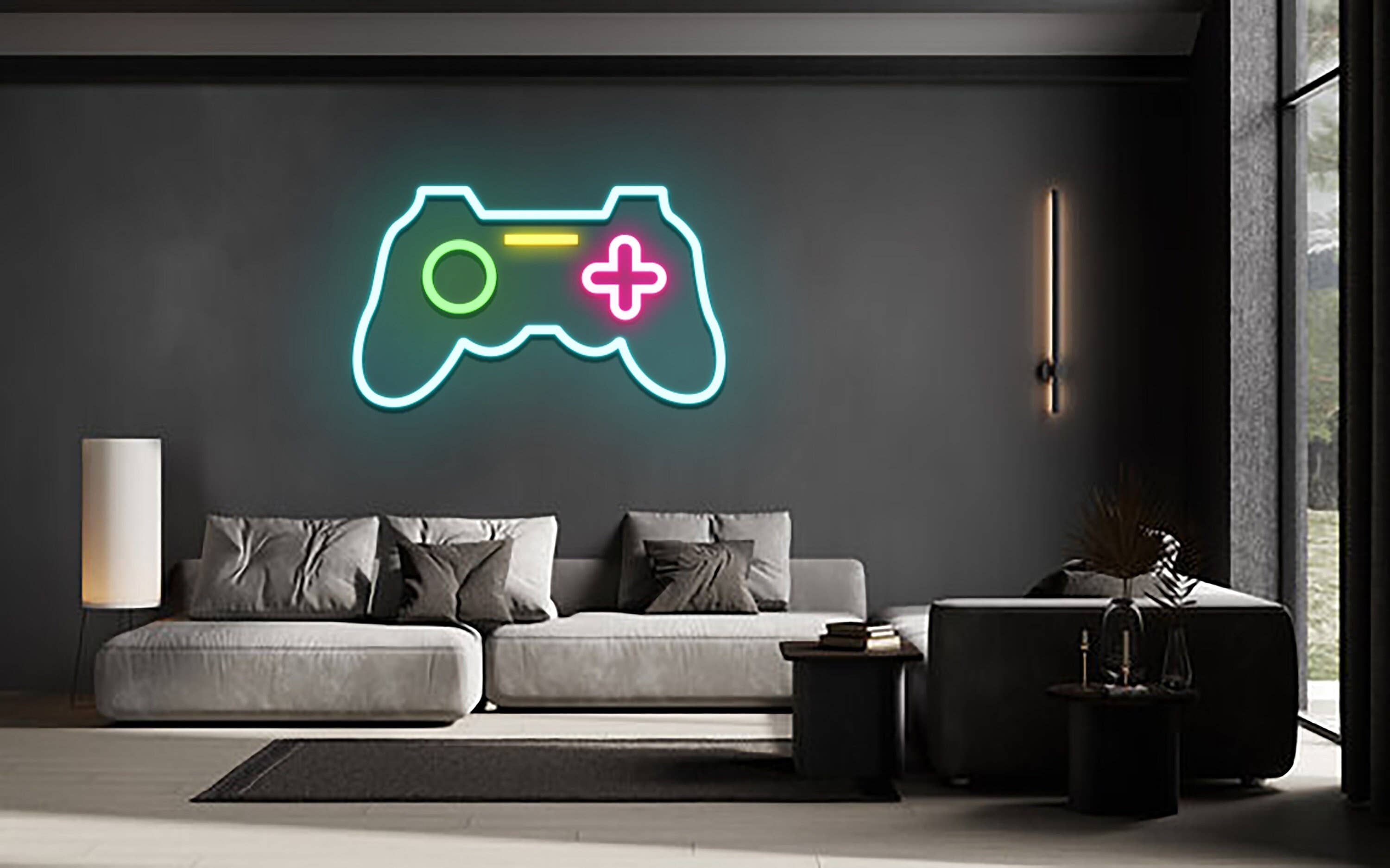 Game Console Neon Sign Gaming Zone Room Decor